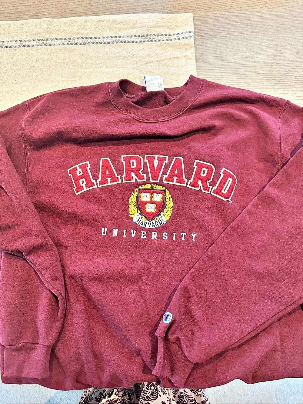 Champion Harvard University Champion Crewneck Sweatshirt Crewneck Size Large